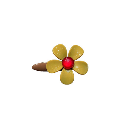 C廠【X124】品質醋酸花朵髮夾韓系氣質側邊夾髮卡2026新款碎髮瀏海夾鴨嘴夾女
 26.04-3