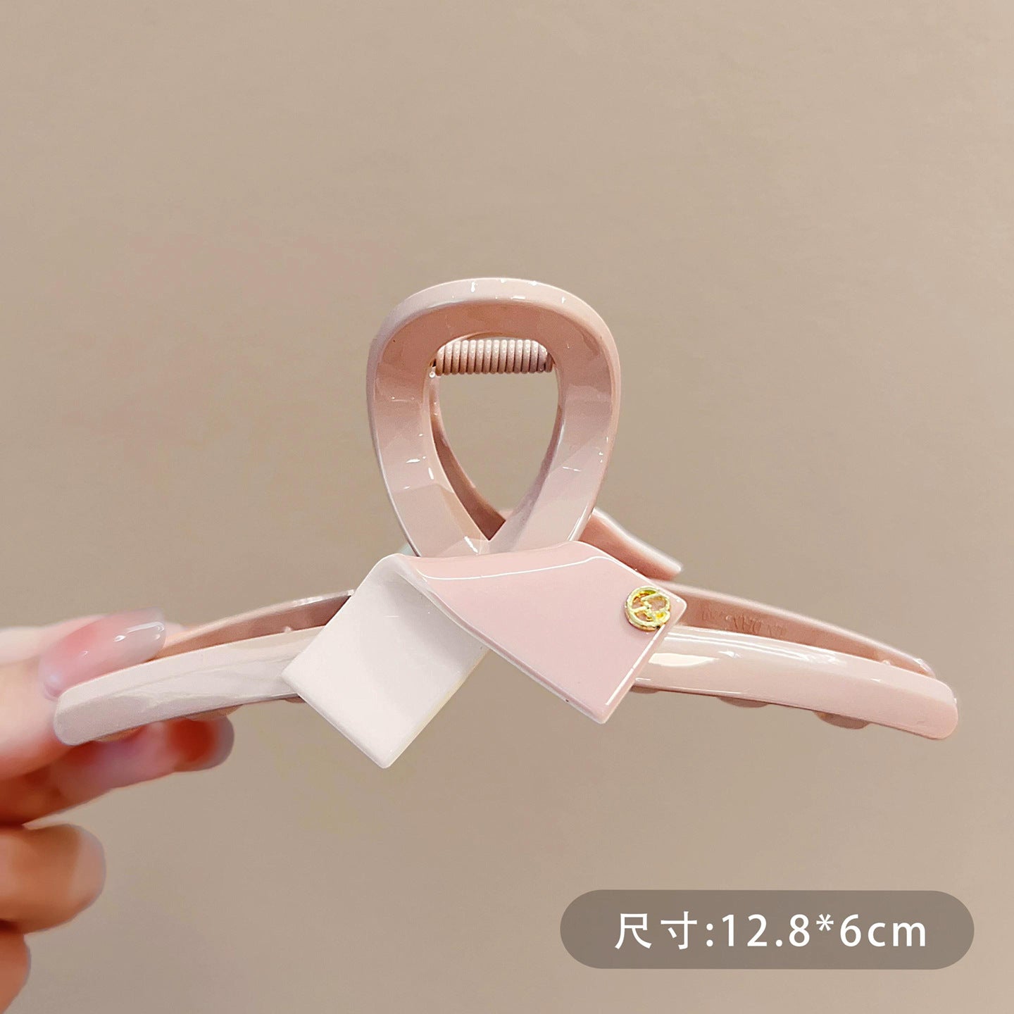 C廠【X666】韓國高級感粉紅色抓夾女大號氣質後腦勺髮夾盤髮鯊魚夾2026新款髮飾
 26.08-2「C廠-單筆結帳需滿，NT$500出貨(不含運費)」