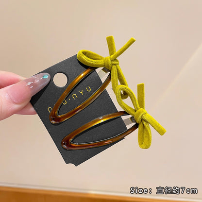 C廠【P64】復古絲絨蝴蝶結側邊bb夾女秋冬2025新款前額碎髮瀏海夾子氣質髮夾
 25.12-2「C廠-單筆結帳需滿，NT$500出貨(不含運費)」