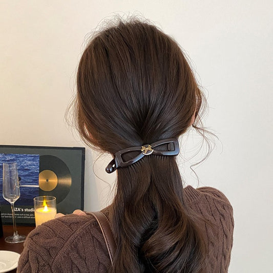 C廠【X21】氣質小馬香蕉夾髮夾女高馬尾豎夾2026新款高級感後腦勺橫夾子頭飾
 26.03-3