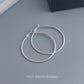A廠【7165】時尚個性冷淡風大耳圈圓圈銀針高級感通勤百搭耳環
 25.11-4
