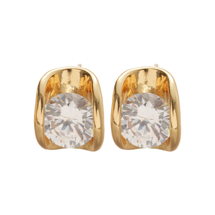 A廠【HE29249】氣質鋯石耳環女小眾設計高級感輕奢時尚小巧耳環2024新款爆款耳環
 25.11-1