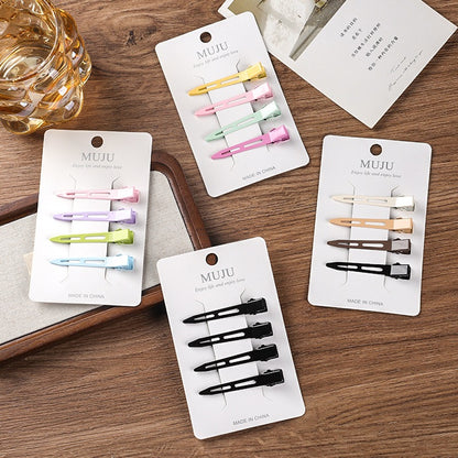 C廠【D302】新款4個卡裝髮夾髮根蓬鬆夾化妝定型夾網紅無痕髮卡側邊瀏海夾 25.04-1「C廠-單筆結帳需滿，NT$500出貨(不含運費)」