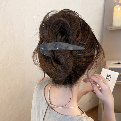 C廠【Q4】氣質紋理鴨嘴夾髮夾女大燕尾夾2026新款盤髮抓夾後腦勺百搭髮飾
 26.04-3