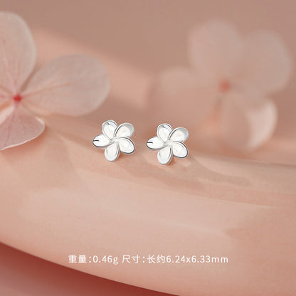 D廠【YC2484E】純銀S925花朵耳環耳線田園風甜美新款簡約日常精美養耳洞耳飾
 26.05-3