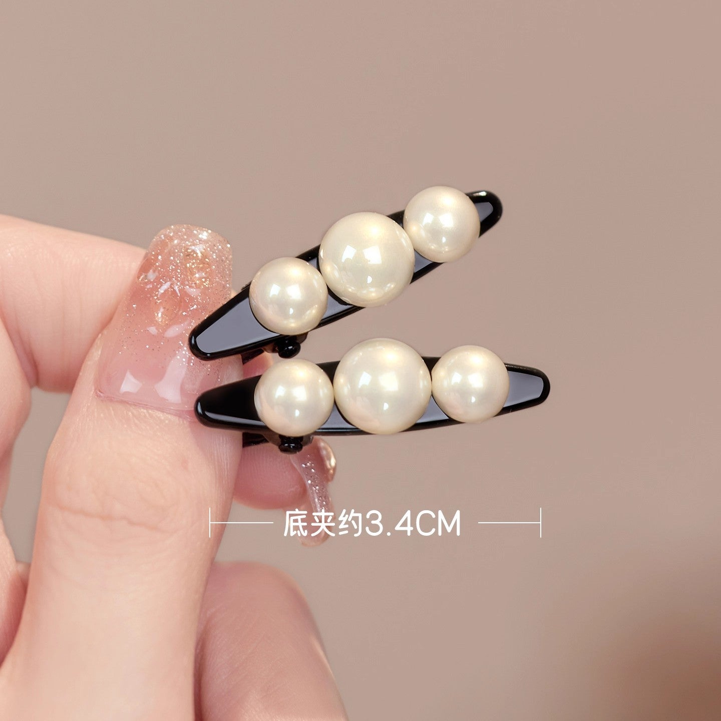 C廠【Y888】高級感輕奢珍珠鴨嘴夾迷你小號前額瀏海碎髮夾女側邊髮卡新款頭飾
 25.12-2「C廠-單筆結帳需滿，NT$500出貨(不含運費)」