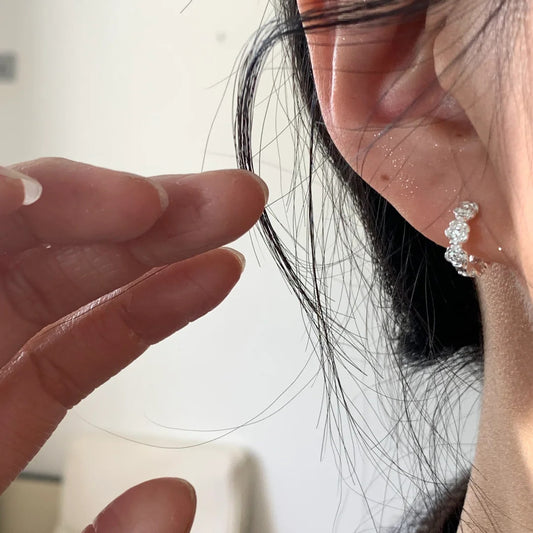 E廠【XDQ10513E】小眾高級感S925純銀玫瑰花耳環女森系甜美花朵耳環精緻耳環品
 26.06-4