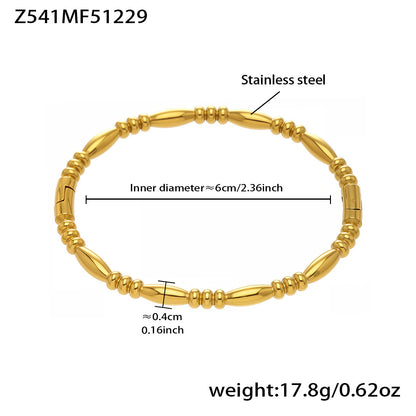 B廠【Z260】不鏽鋼羅馬數字滴油十字卡扣手鐲多款造型手環組合飾品鍍18k真金
 26.01-1