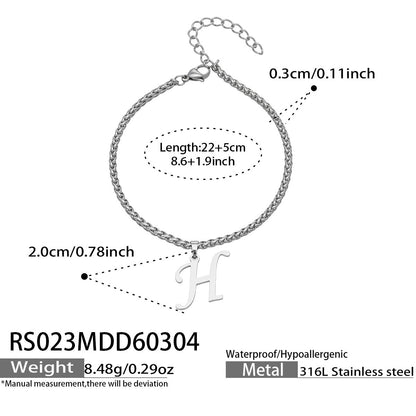 B廠【RS023】ins小眾時尚設計新款26字吊墜腳鍊不銹鋼材質歐美個性簡約腳飾
 26.03-2
