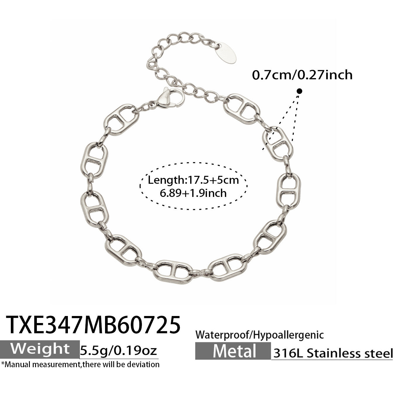 B廠【TXP347】跨國高級感輕奢不銹鋼鍍18k金 日字鏈條項鍊項鍊女裝飾品首飾套裝
 26.07-5
