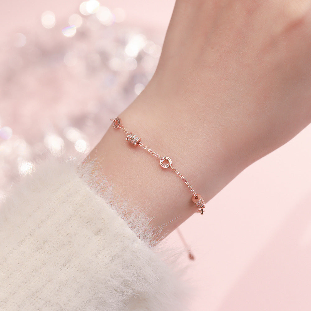 D廠【YC4923SL】足銀S999精緻小蠻腰手鍊女小眾設計高級感百搭輕奢鮮美手鍊
 26.01-1