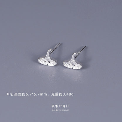 E廠【DQ11741E】S999純銀耳環女簡約四葉草足銀耳環養耳洞耳骨釘耳飾
 25.08-5