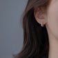 F廠【DQ10409E】S925純銀莫比烏斯環耳環女小眾設計感雙層耳環ins冷淡風耳環 25.04-1