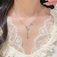 F廠【DQ0331N】足銀999輕奢小眾四葉草項鍊女高級感流蘇閃耀花朵精緻鎖骨鏈 25.05-4