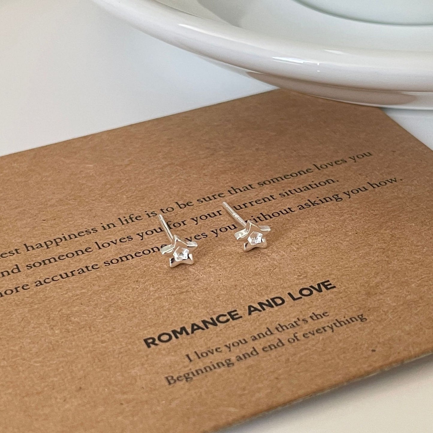 E廠【DQ10097E】S999純銀簡約小清新星星耳環女迷你設計星形耳骨釘疊戴耳飾潮
 25.10-3