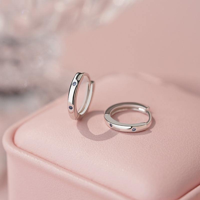 E廠【YC6654E】S999足銀日韓鋯石耳扣女簡約個性創意時尚小眾甜美耳飾
 25.10-3