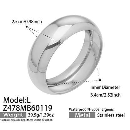 B廠【Z478】歐美簡約輕奢手環精拋光鏡面手鐲不鏽鋼材質鍍18k金時尚百搭飾品
 26.01-4