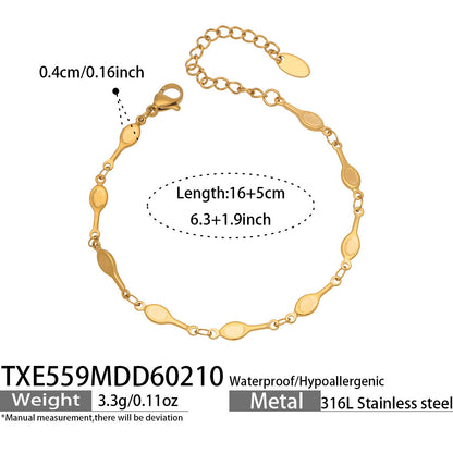 B廠【TXP559】歐美風時尚多巴胺撞色鎖骨項鍊手鍊不鏽鋼滴油材質簡約個性設計感
 26.03-2