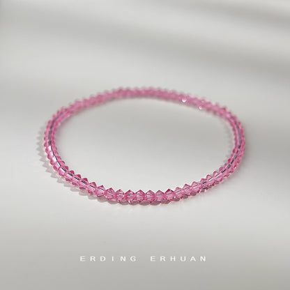 A廠【5628】真的施華洛水晶！實體巨閃巨亮很細節！高級感簡約輕奢風手串手鍊 25.02-4