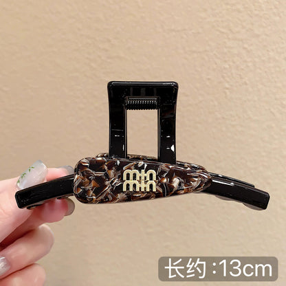 C廠【X465】法式質感醋酸鯊魚夾抓夾簡約髮抓高級感髮夾秋冬新款韓國氣質頭飾
 26.06-3