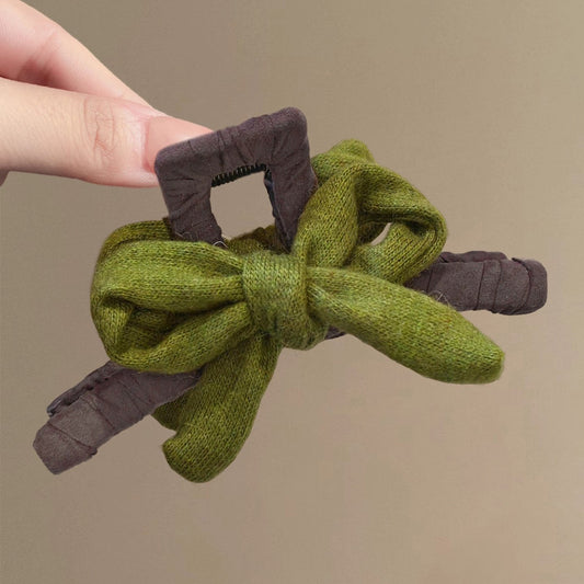 C廠【J29】抹茶森林~頭髮抓夾女蝴蝶結鯊魚夾髮量大髮夾2025新款盤髮頭飾
 25.12-3「C廠-單筆結帳需滿，NT$500出貨(不含運費)」