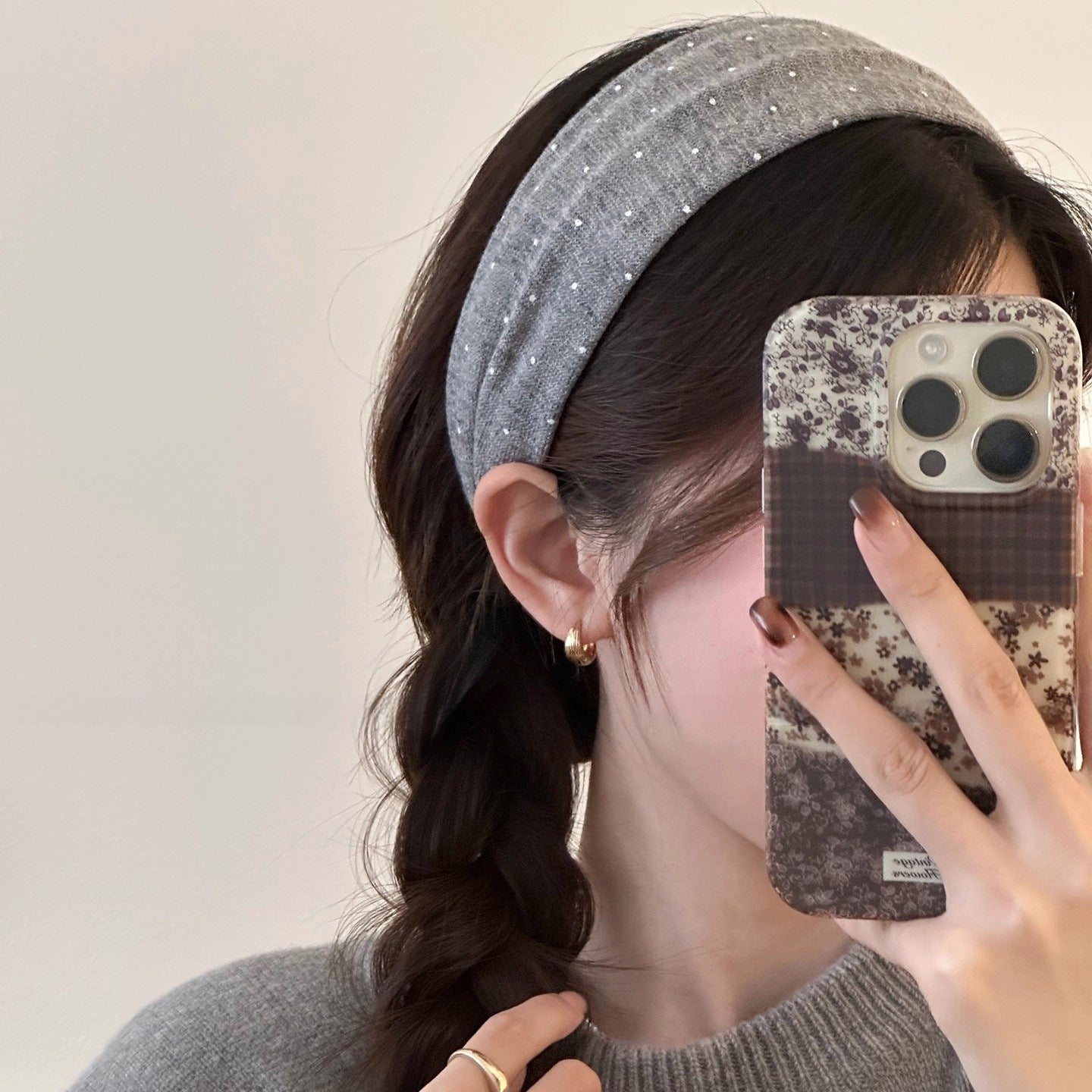 C廠【P81】韓版ins波點高顱頂寬邊髮箍女洋氣時尚氣質壓髮頭箍百搭髮卡頭飾
 25.12-2「C廠-單筆結帳需滿，NT$500出貨(不含運費)」