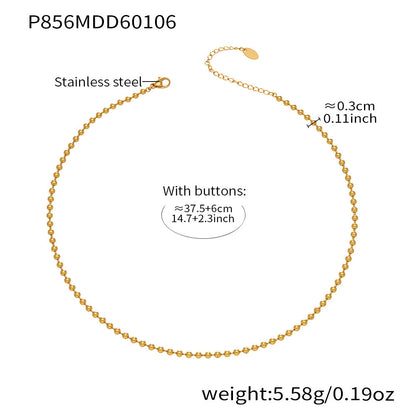 B廠【P715】欧美跨境小众ins方牌滴油吊坠双层叠戴项链不锈钢镀18k真金不掉色
 26.01-2