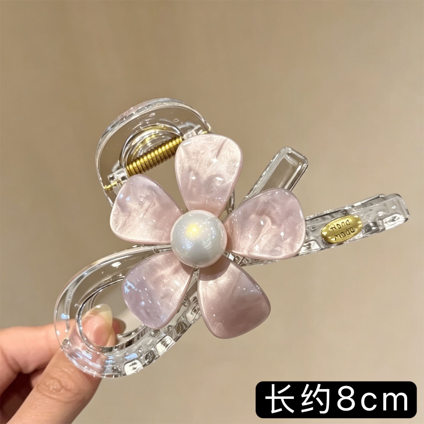 C廠【X235】韓國氣質花朵髮夾女後腦勺氣質百搭中型抓夾頭飾2026新款鯊魚夾子
 26.05-1「C廠-單筆結帳需滿，NT$500出貨(不含運費)」