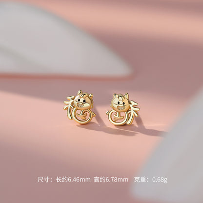 D廠【YC0961N】原創純銀S925福到平安扣福馬耳環氣質鎖骨鍊和田玉手鍊首飾
 26.01-1