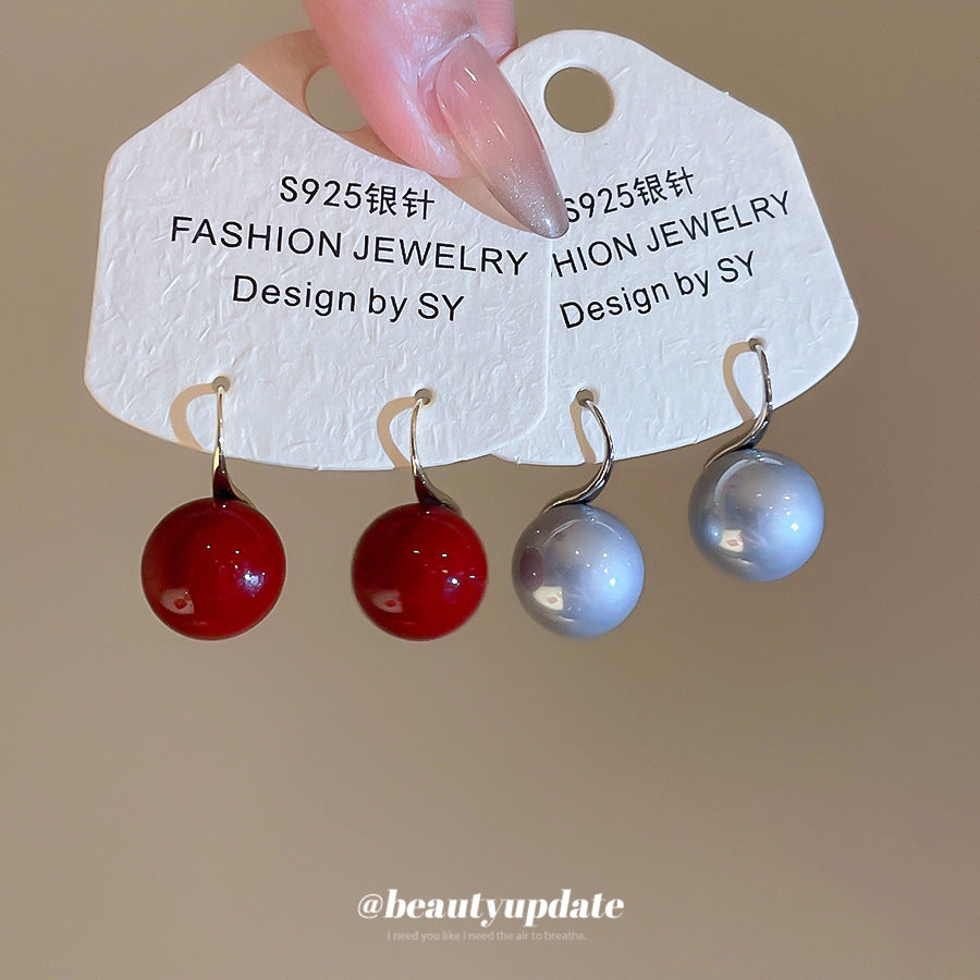 A廠【HE29106】新款復古圓形珍珠耳環簡約小眾氣質耳環輕奢高級感百搭時尚耳環女
 25.10-5