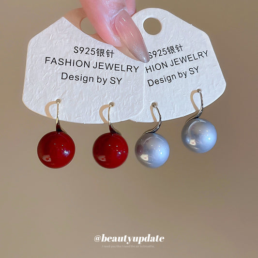 A廠【HE29106】新款復古圓形珍珠耳環簡約小眾氣質耳環輕奢高級感百搭時尚耳環女
 25.10-5