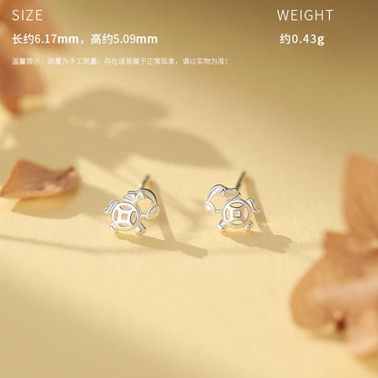 D廠【YC8536E】原創S999足銀萌馬搖財生肖馬輕奢耳環時尚本命年獨特耳飾
 25.10-4