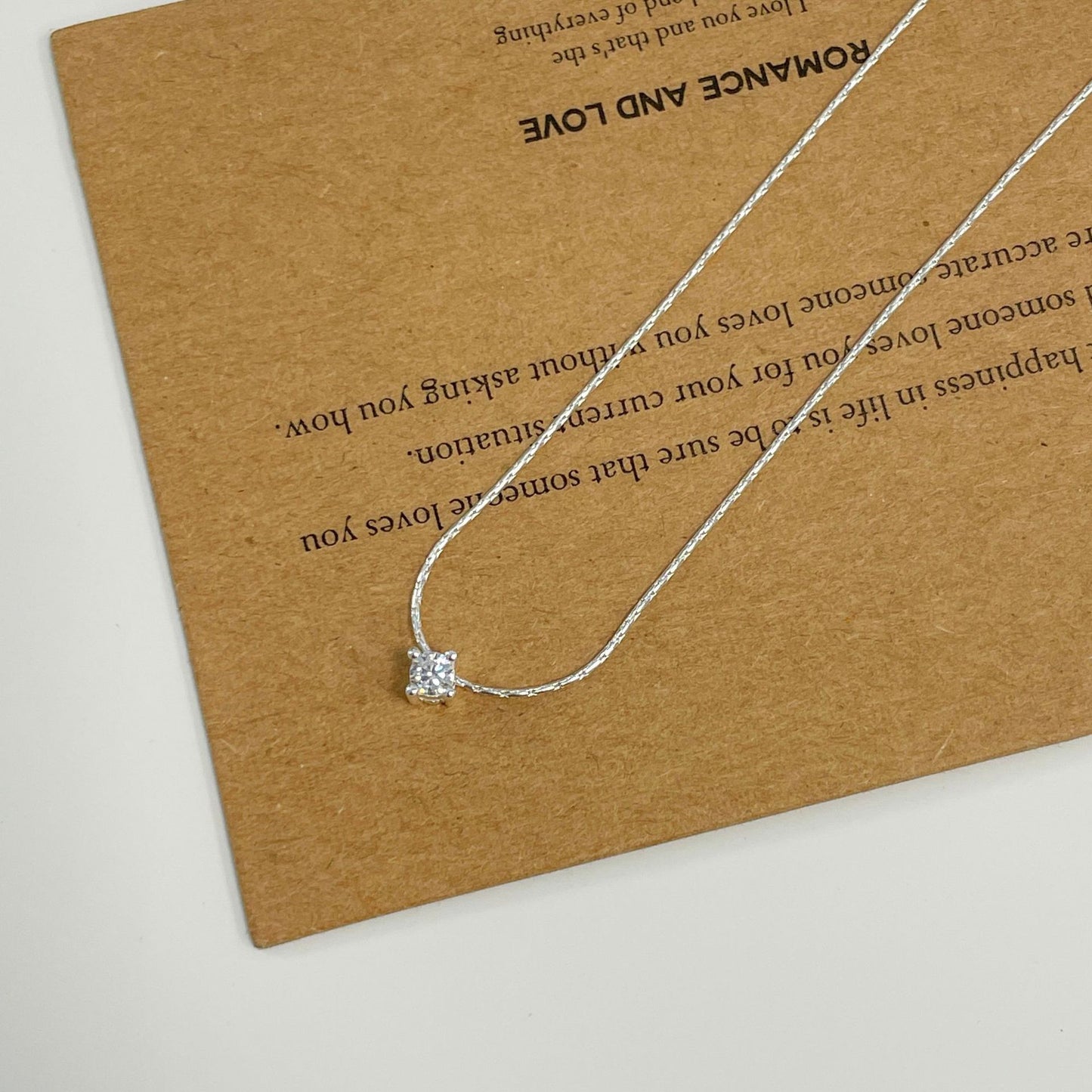 E廠【XDQ2033N】S925純銀輕奢簡約鑽項鍊女迷你鋯石高級感百搭鎖骨鏈
 25.11-4