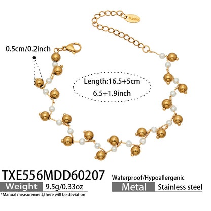 B廠【TXP556】歐美ins小眾時尚設計天然切割水晶石手工項鍊手鍊套裝不鏽鋼飾品
 26.03-2