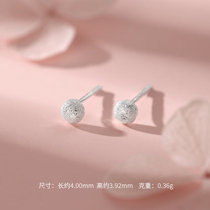 D廠【YC10142E】足銀S999釘砂方形圓形愛心幾何耳釘
 26.10-1