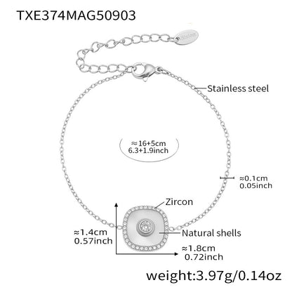B廠【TXP373】歐美飾品不銹鋼雙面批花五葉花吊墜項鍊手鍊套裝鍍18k真金
 25.09-2