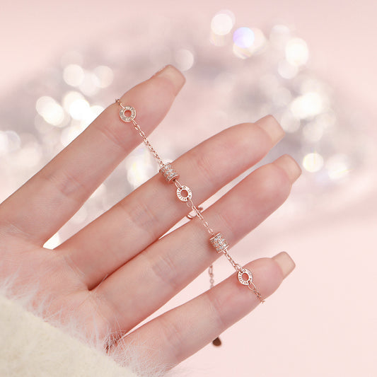 D廠【YC4923SL】足銀S999精緻小蠻腰手鍊女小眾設計高級感百搭輕奢鮮美手鍊
 26.01-1