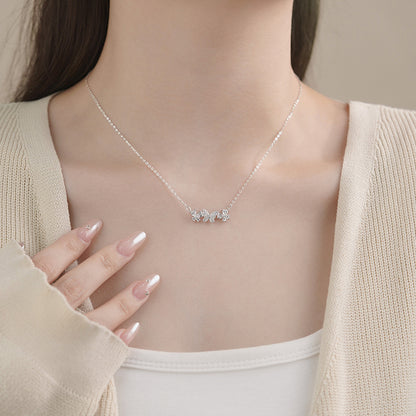 D廠【YC0333N】S999足銀三隻蝴蝶項鍊百搭簡約爆閃新款甜美溫柔鎖骨鏈 25.03-4