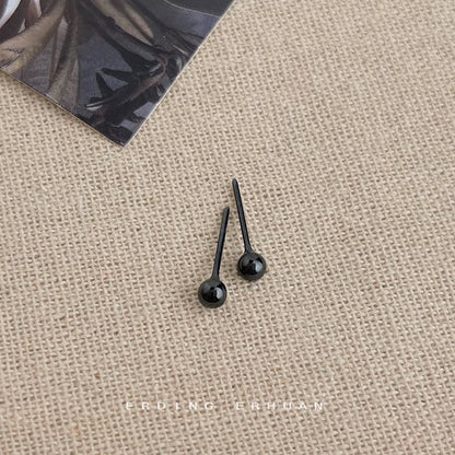 A廠【5979】正品生物瓷養耳洞耳環女陶瓷耳飾時尚簡約小巧圓豆豆不用摘耳飾 25.05-1
