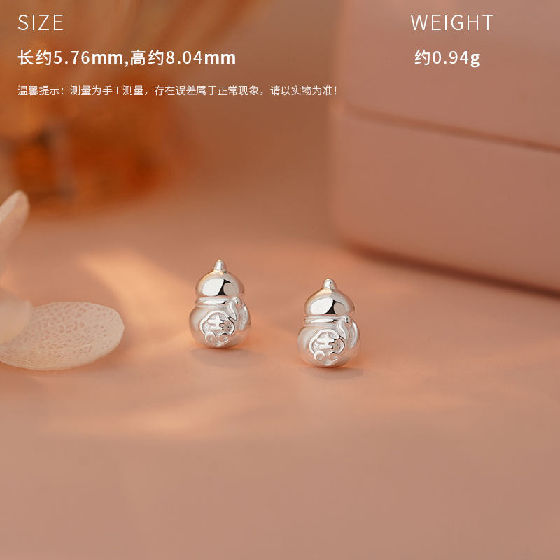 E廠【YC6106E】原創S999足銀墨香雅韻多元素新款耳飾中式獨特清新耳飾 25.03-2