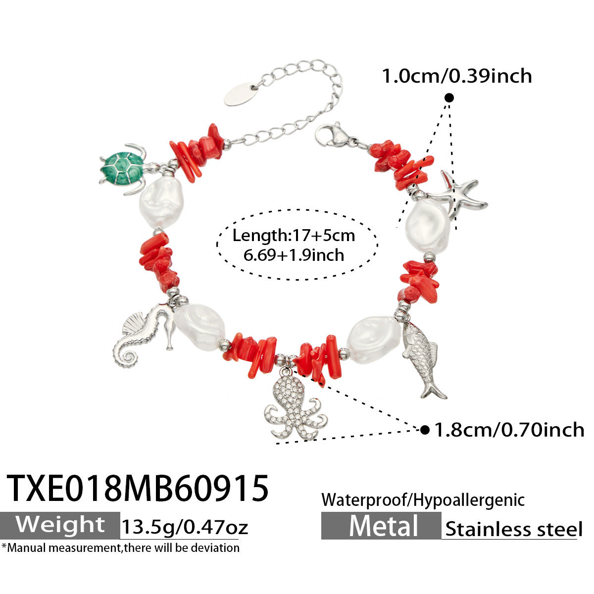 B廠【TXP018】 紅珊瑚滴油鋯石多配件手鍊項鍊套裝
 26.09-4