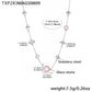 B廠【TXP283】珠寶新品切面玻璃石空心愛心項鍊不銹鋼鍍18k真金精美首飾 25.08-3