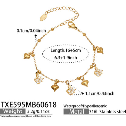 B廠【TXP594】歐美熱銷四葉花超閃滿鑽鋯石DIY多配件項鍊手鍊套組不鏽鋼鍍18k金
 26.06-4