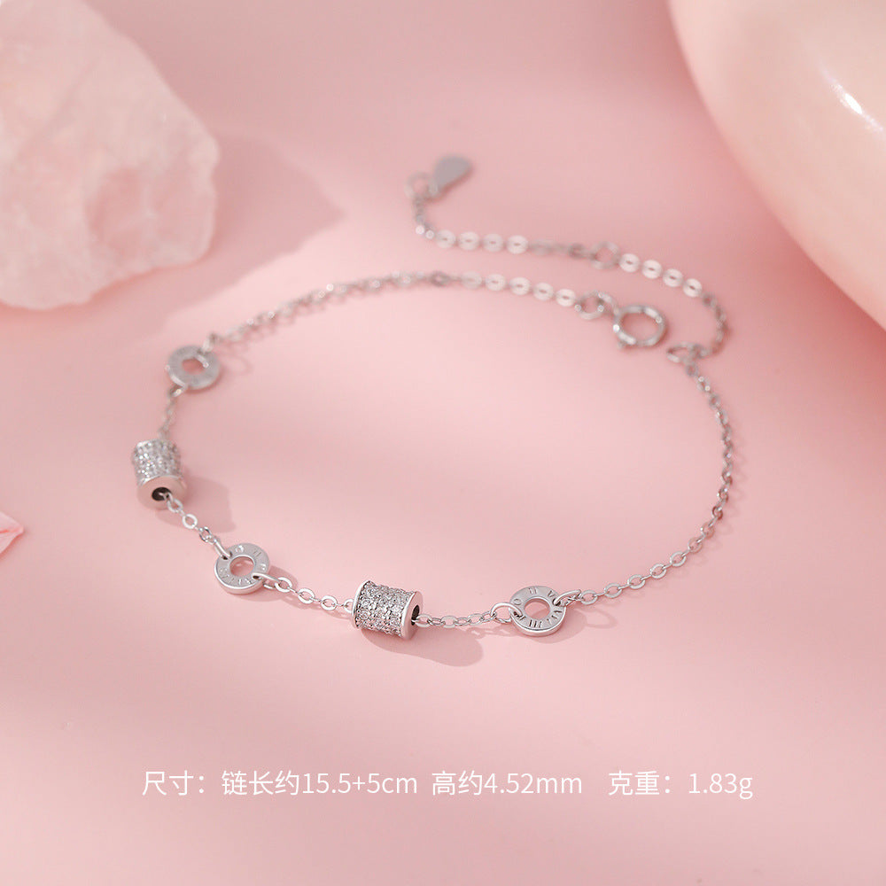 D廠【YC4923SL】足銀S999精緻小蠻腰手鍊女小眾設計高級感百搭輕奢鮮美手鍊
 26.01-1