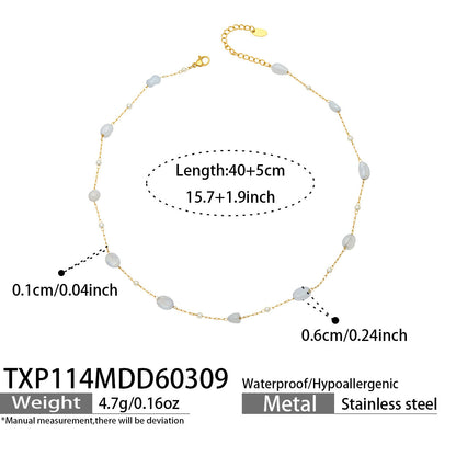 B廠【TXP114】多巴胺彩色小方塊碎石手工製作串珠項鍊手鍊套裝歐美簡約時尚飾品
 26.03-3