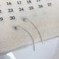 F廠【DQ10024E】S925純銀甜美愛心耳線女氣質小巧心形流蘇長耳飾百搭耳環潮 25.06-2
