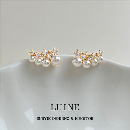 A廠【6042】實物很美~輕奢高級感煙火鋯石耳環女2025新款爆款小眾設計感耳飾
 25.12-1