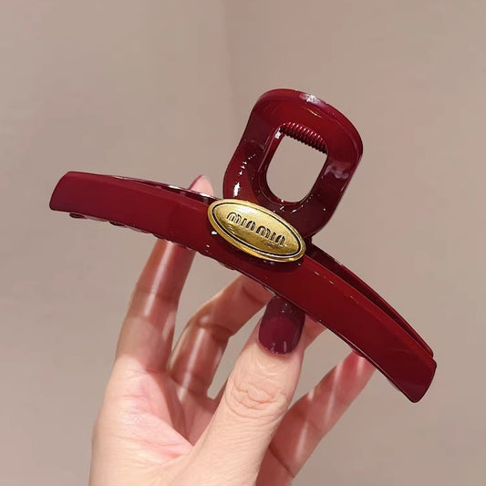 C廠【Y1020】安可拉紅大號抓夾女2024新款高級感髮夾後腦勺高端氣質鯊魚夾頭飾
 26.01-1