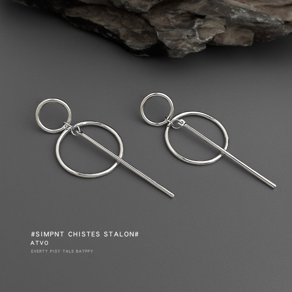 A廠【7114】歐美跨國幾何高級感圓時尚個性冷淡風新款耳環飾品
 25.11-3