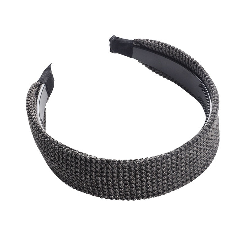 C廠【C305】針織毛線髮箍秋冬寬版髮捆頭飾純色高級感頭扣壓髮卡韓式洋氣頭箍
 25.11-4「C廠-單筆結帳需滿，NT$500出貨(不含運費)」